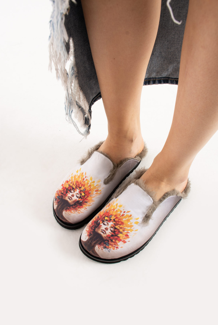 Lemoors Susana Özel Tasarım Koyun Tüylü Eva Terlik