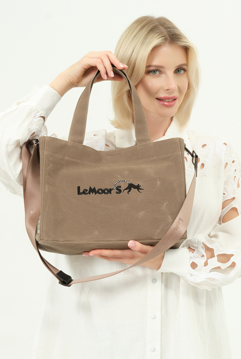 Lemoors Hibiscus- Mumlu Kanvas- Kadın Omuz Çantası