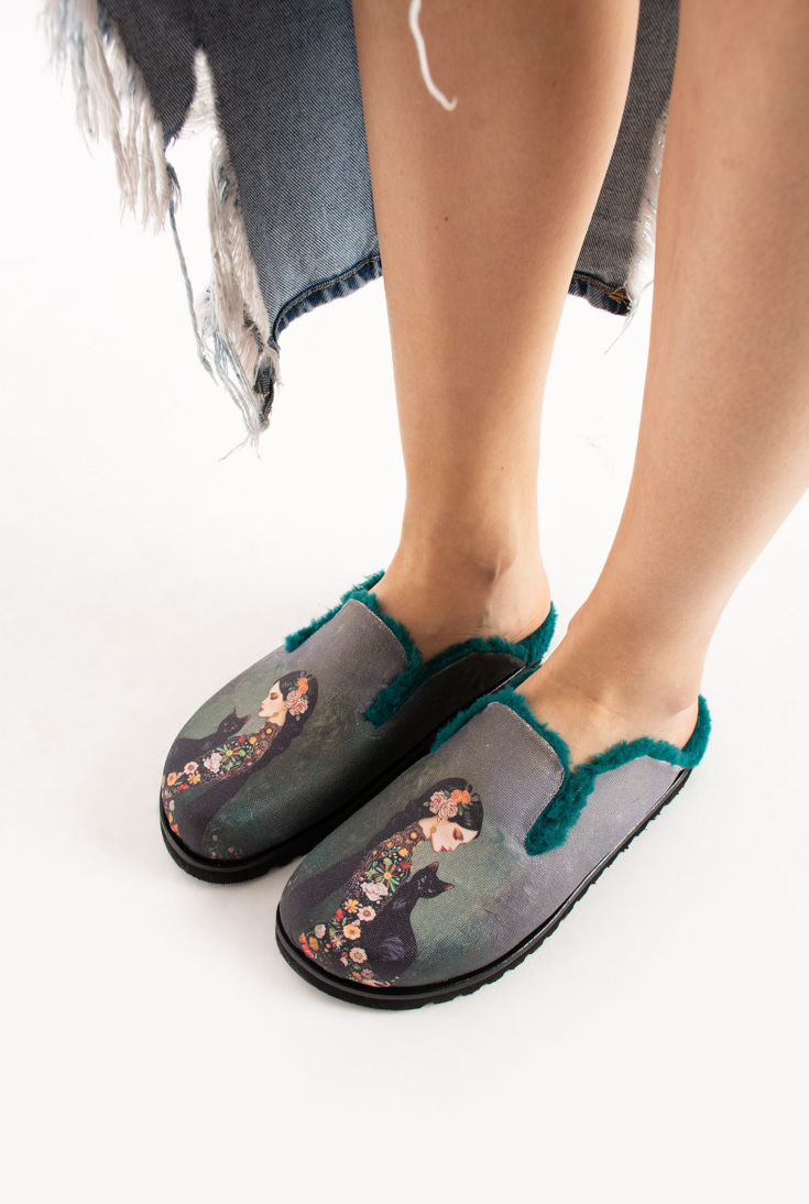 Lemoors Susana Özel Tasarım Koyun Tüylü Eva Terlik