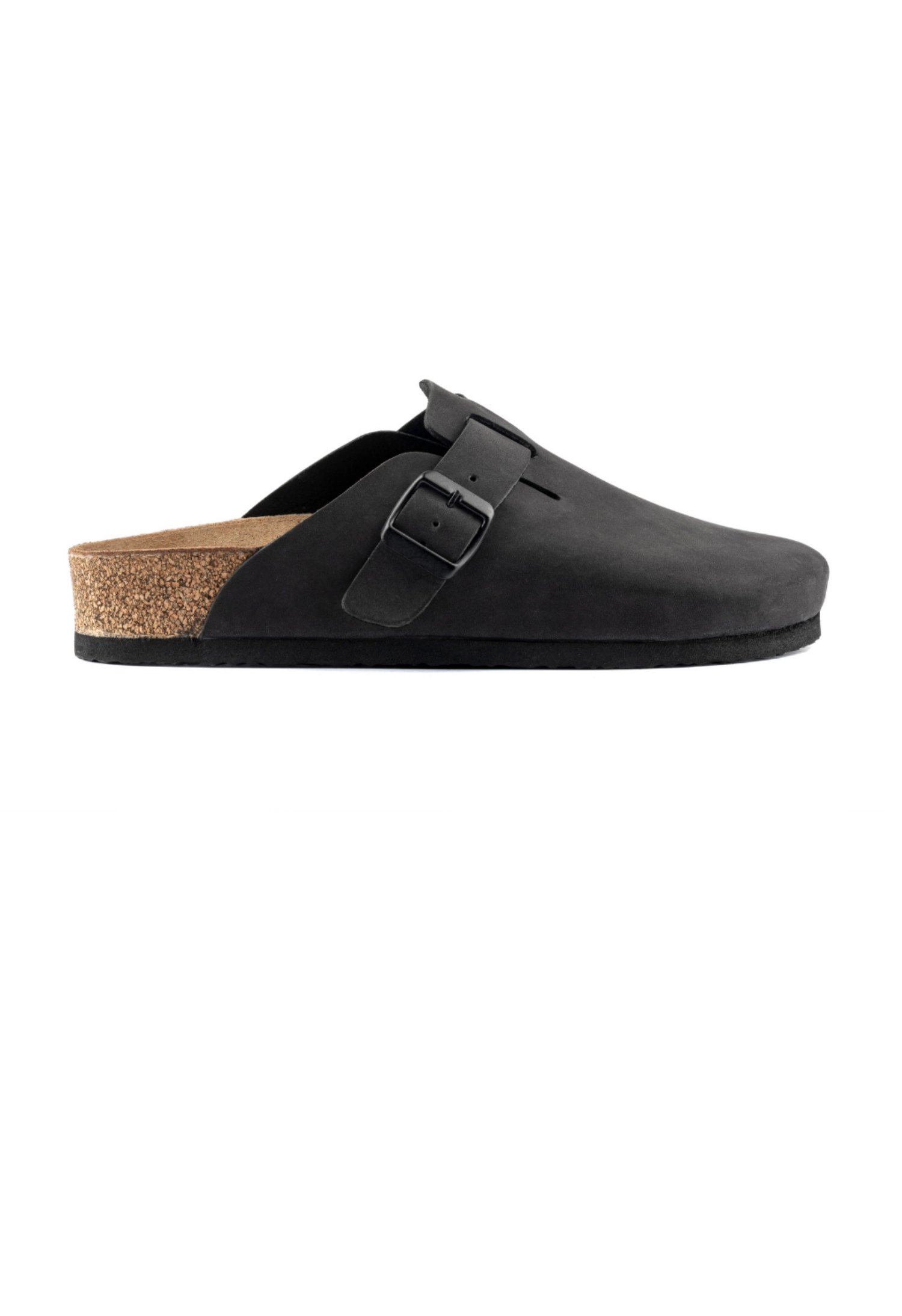 Costa- Natural Cork- Nubuck Leather- Black