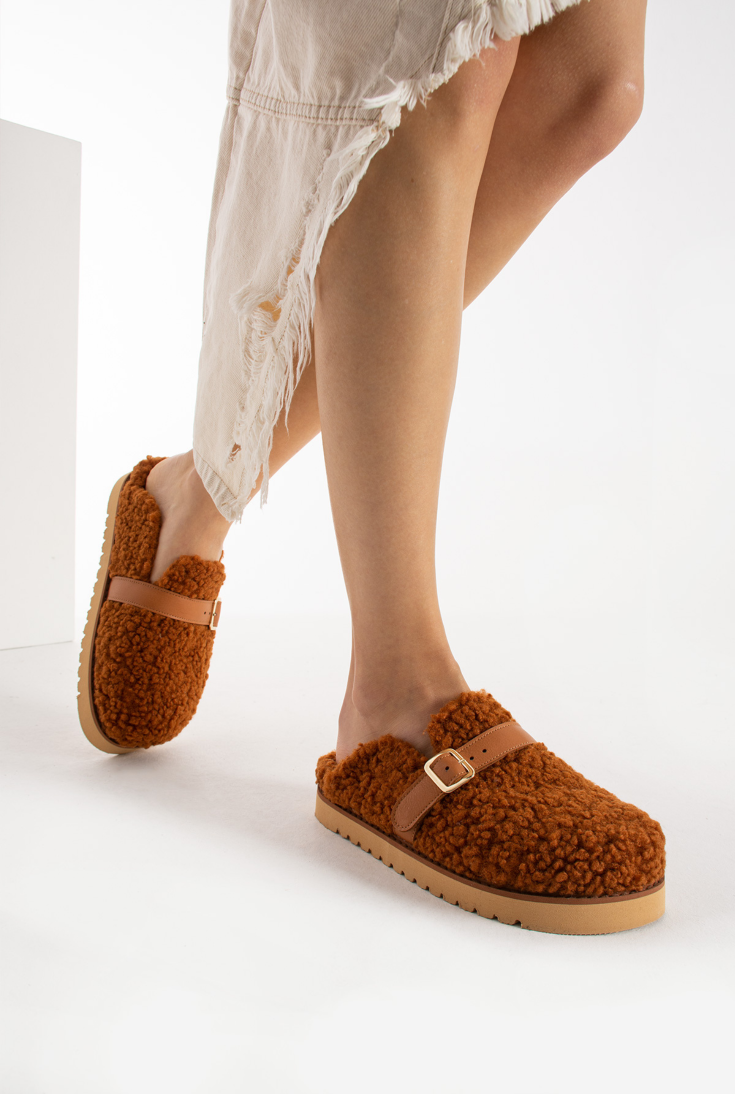 Lemoors Jennifer Koyun Tüylü Eva Terlik Tarçın Rengi