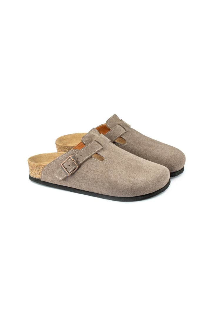 Costa- Natural Cork- Suede Leather- Mink