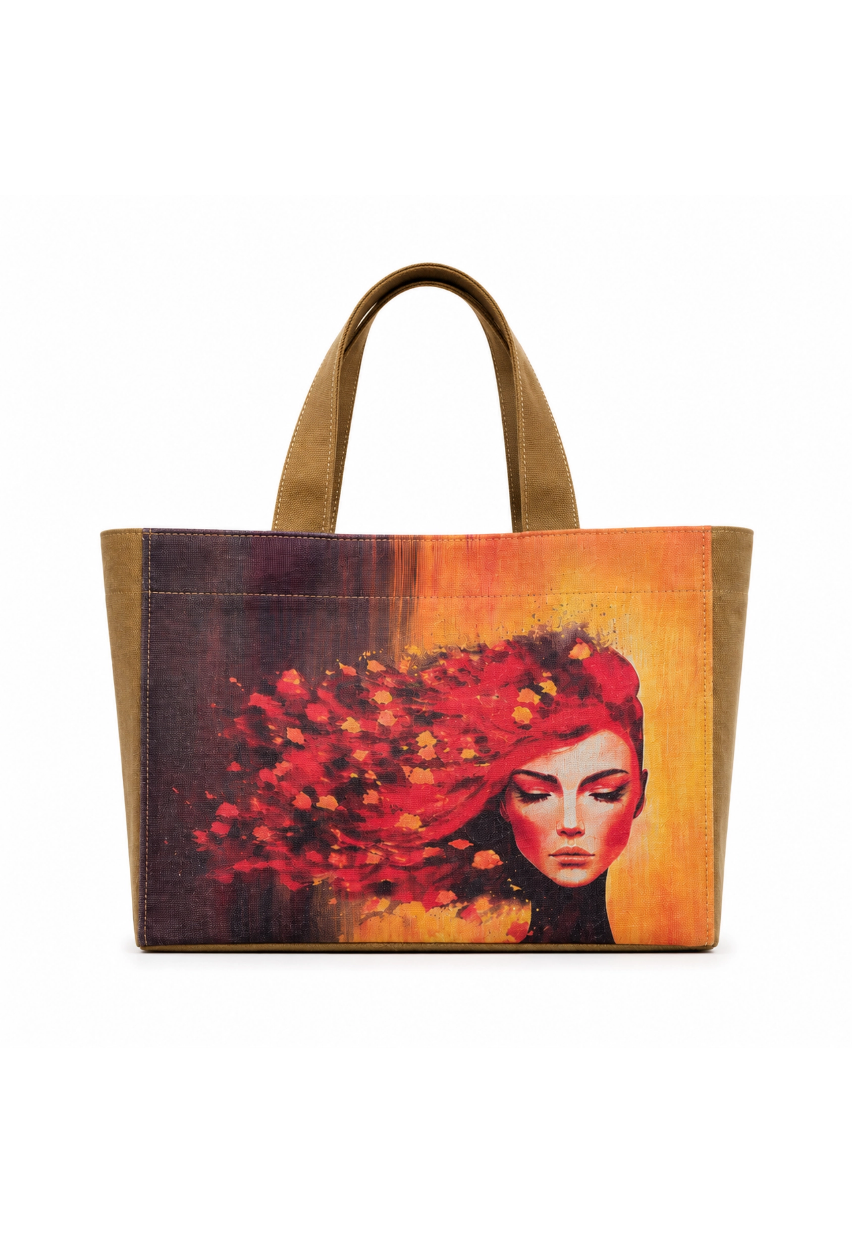 Hibiscus Mumlu Kanvas Özel Tasarım Baskılı Tote Bag