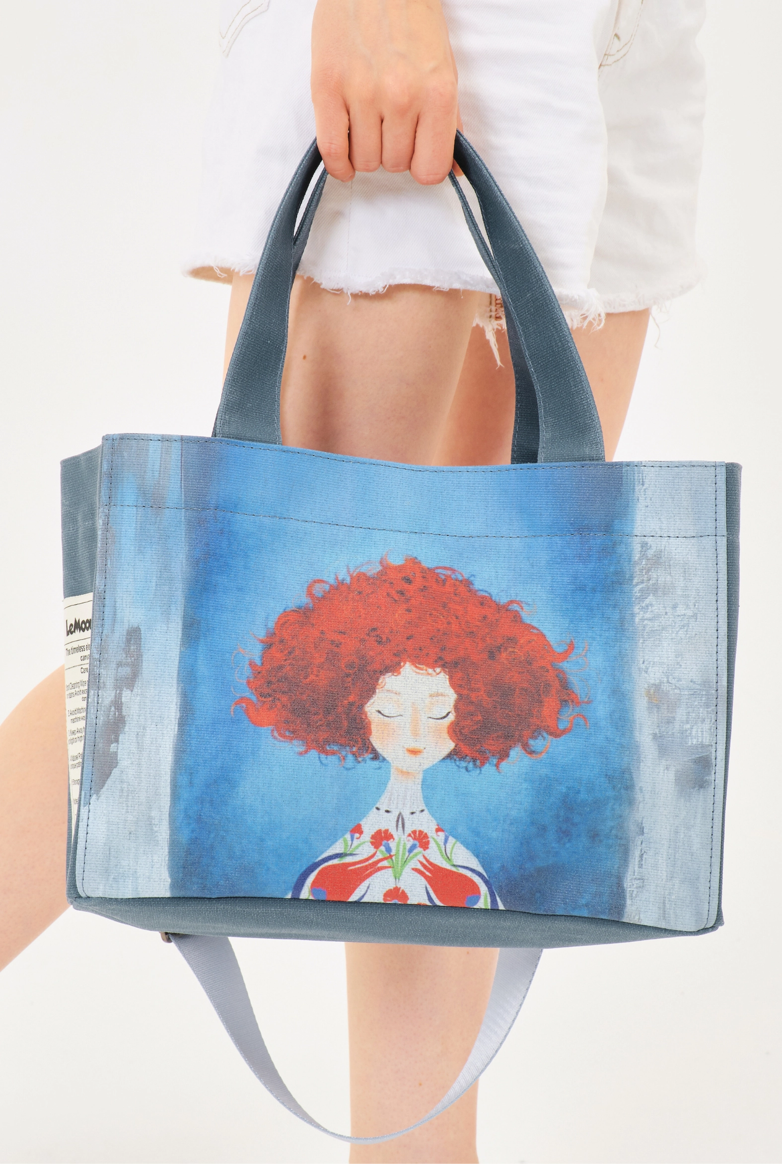 Hibiscus Mumlu Kanvas Özel Tasarım Baskılı Tote Bag