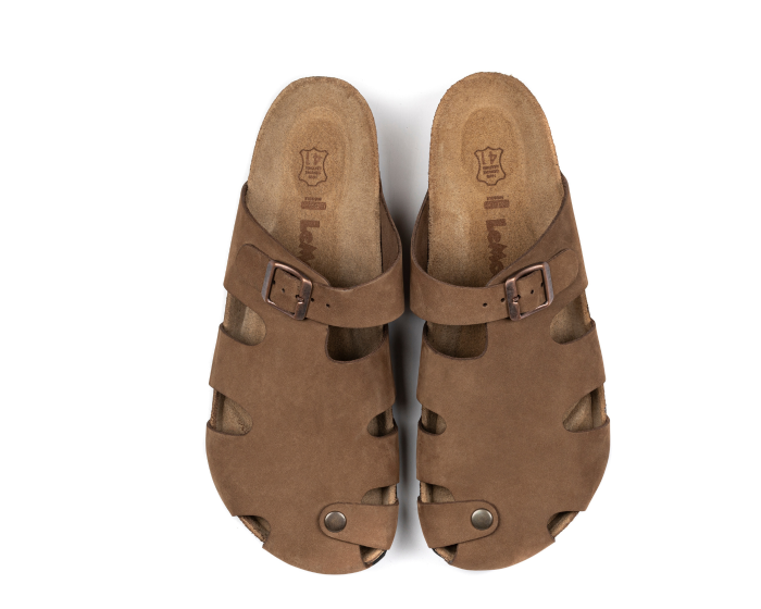 Diego- Natural Cork- Nubuck Leather- Sand