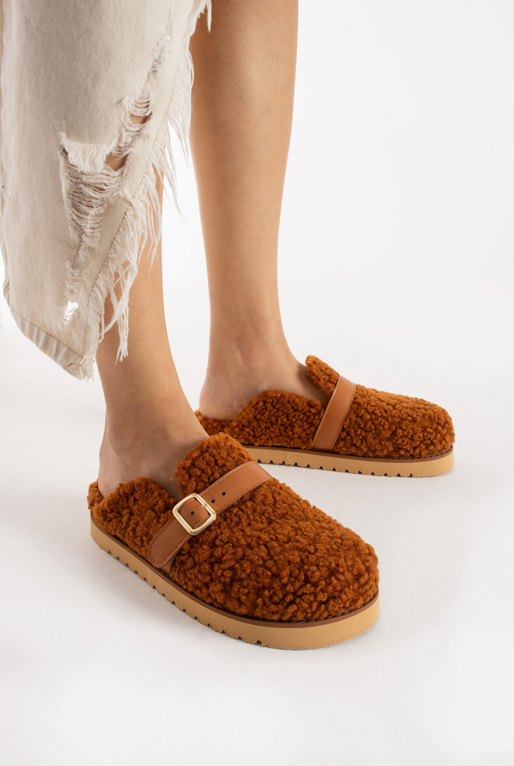 Lemoors Jennifer Koyun Tüylü Eva Terlik Tarçın Rengi