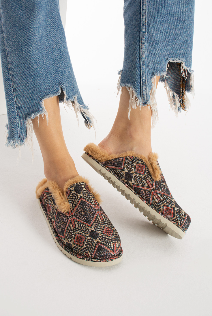 Lemoors Susana Özel Tasarım Koyun Tüylü Eva Terlik