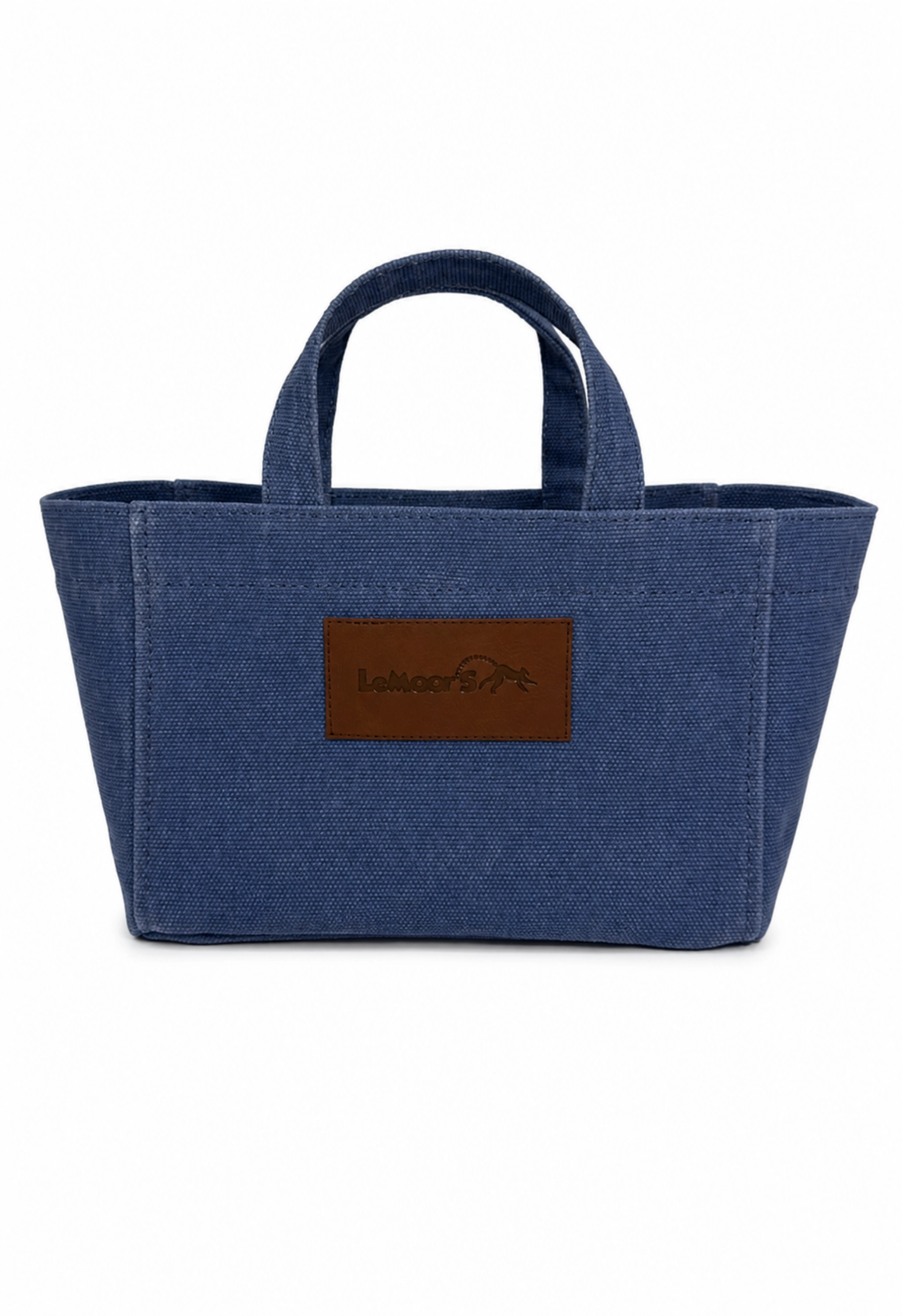 Tiny Hibiscus Mumlu Kanvas Mavi Renk  Tote Bag 