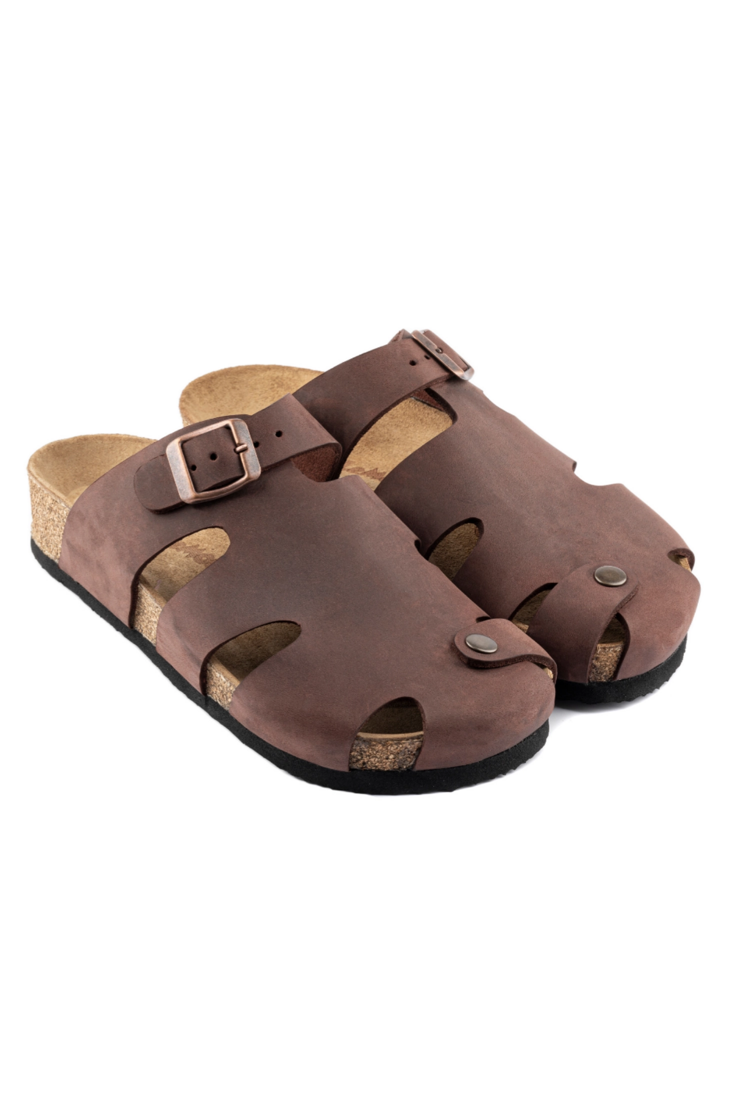 Marta -Natural Cork- Oiled Leather - Habana