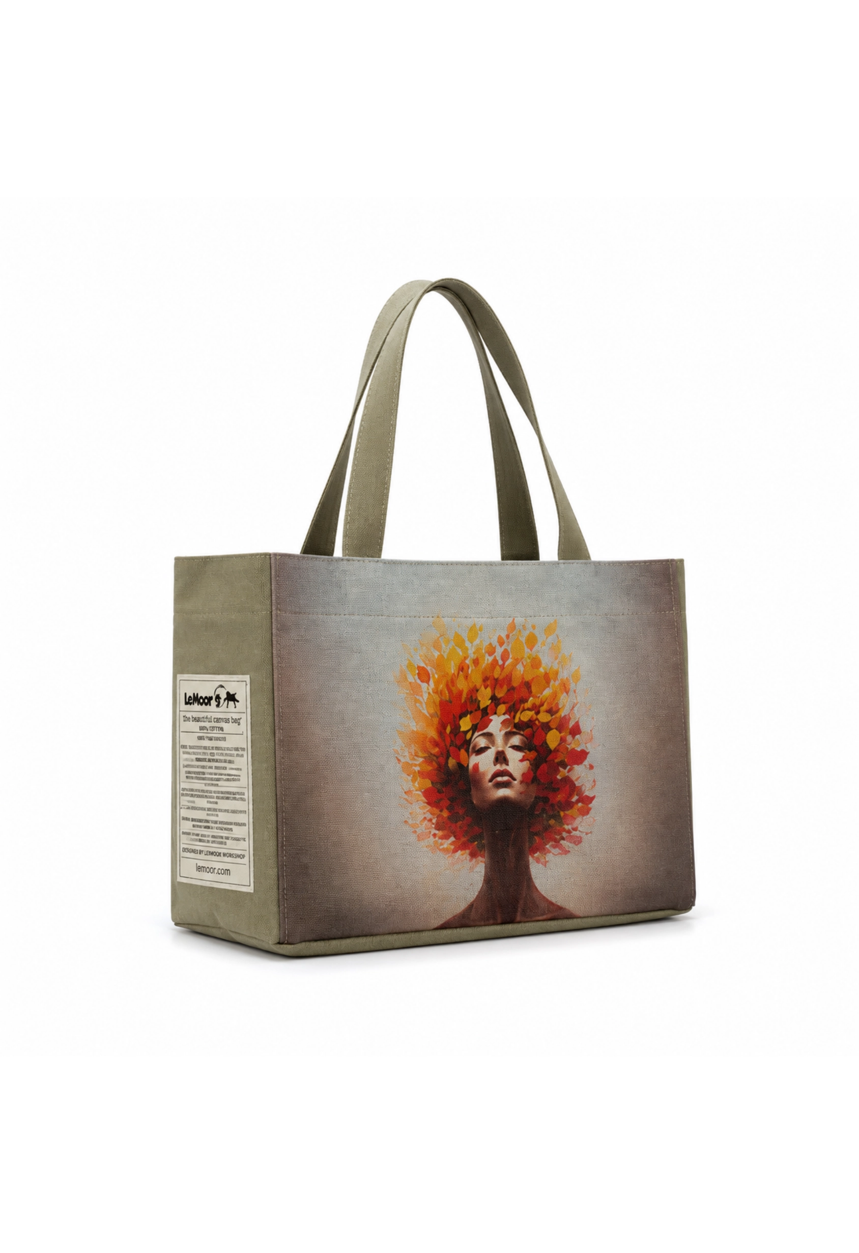 Hibiscus Mumlu Kanvas Özel Tasarım Baskılı Tote Bag