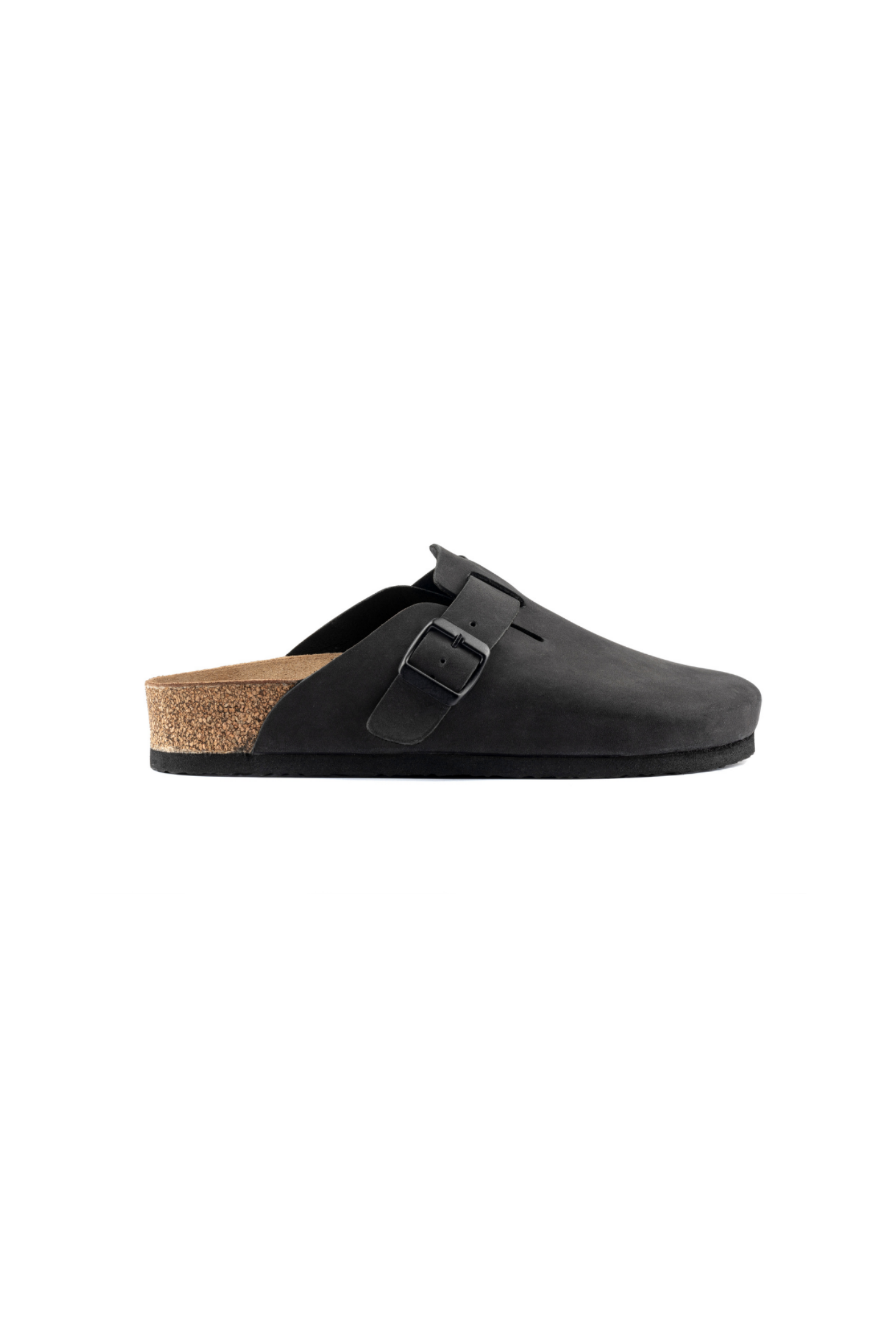 Costa- Natural Cork- Nubuck Leather- Black