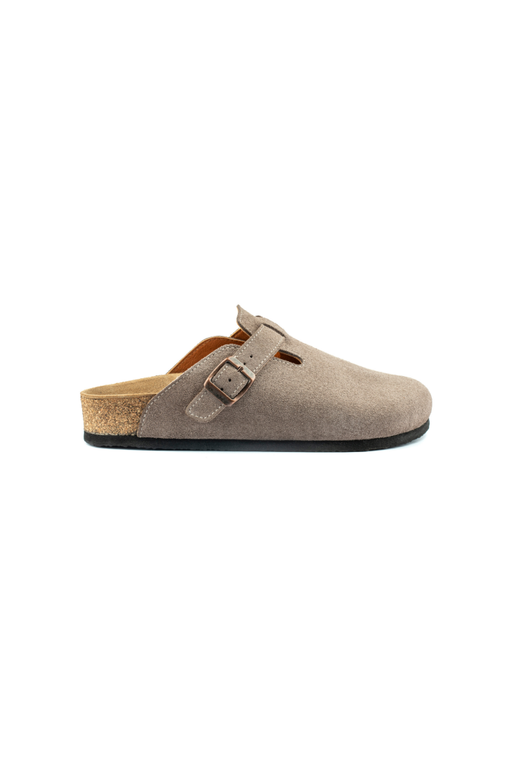 Costa- Natural Cork- Suede Leather- Mink