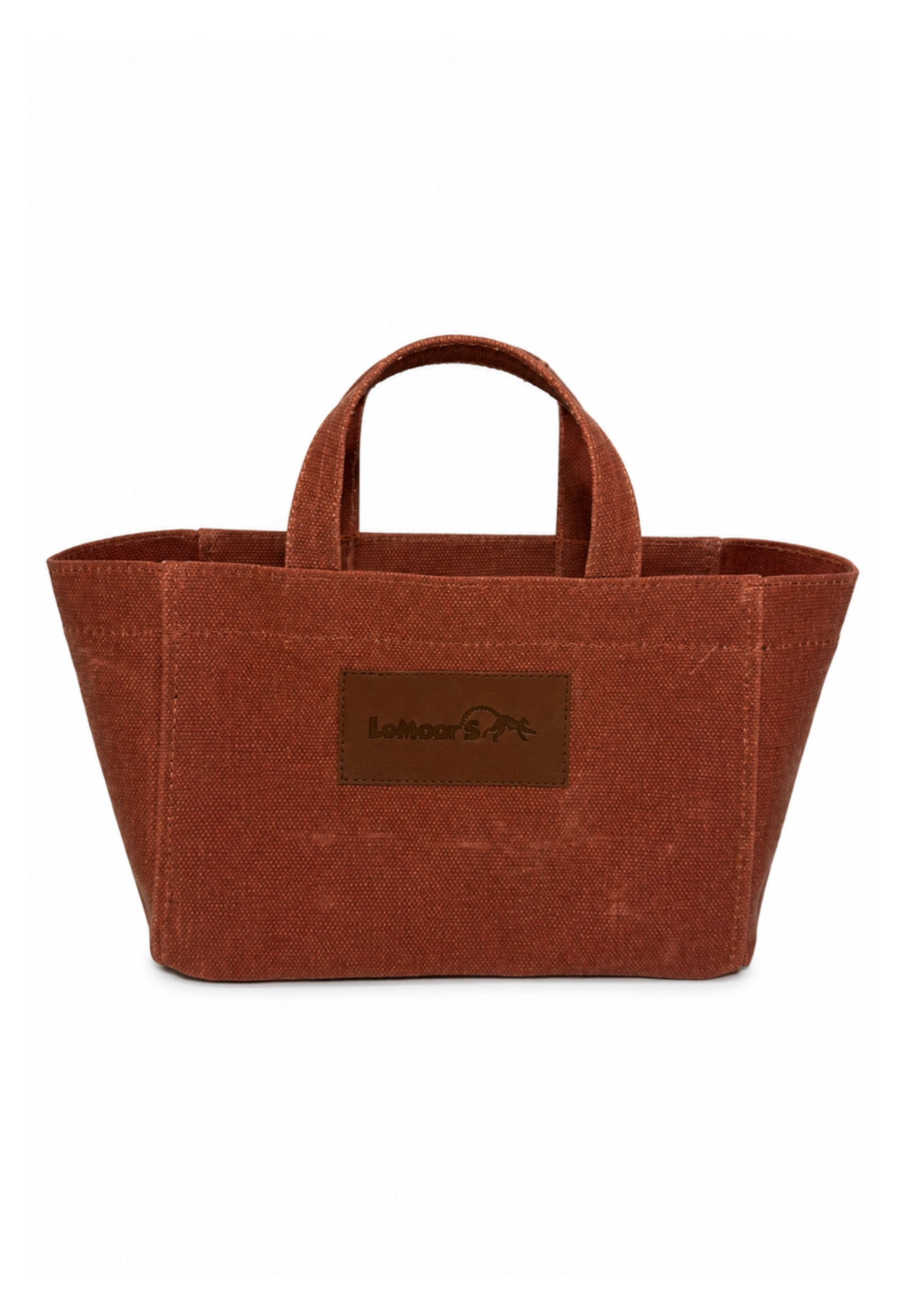 Tiny Hibiscus Kiremit Rengi Mumlu Kanvas Tote Bag