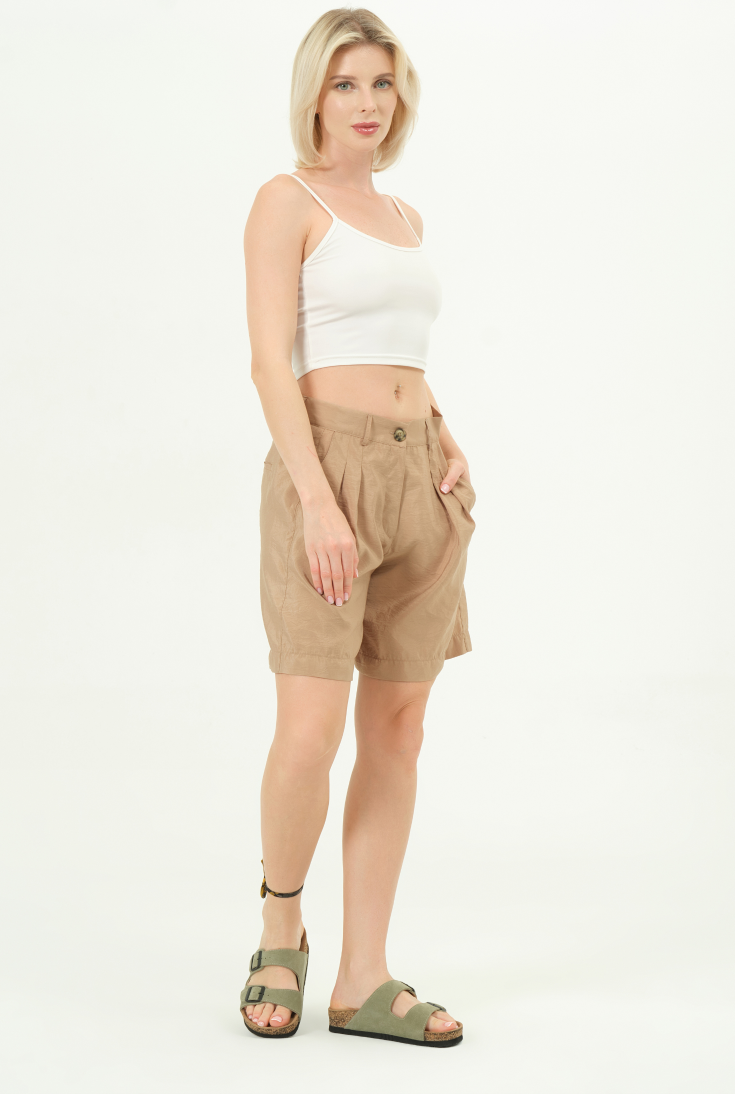 Maria Natural Cork Suede Leather Avocado