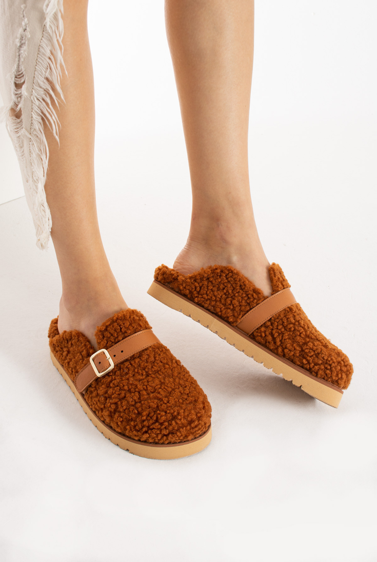 Lemoors Jennifer Koyun Tüylü Eva Terlik Tarçın Rengi