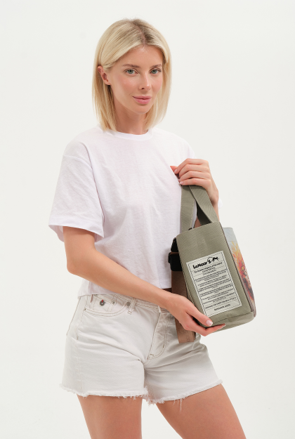 Lemoors Hibiscus- Mumlu Kanvas- Özel Tasarım Baskılı- Kadın Omuz Çantası