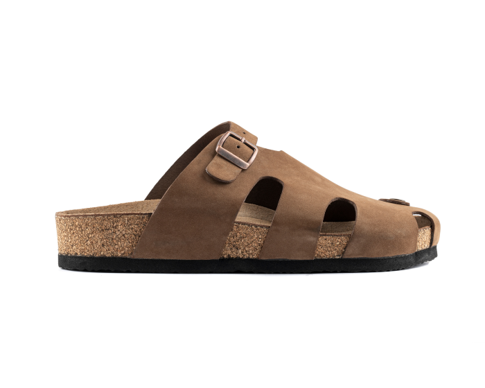 Diego- Natural Cork- Nubuck Leather- Sand