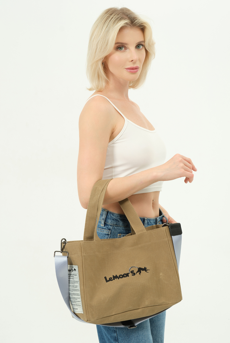 Lemoors Hibiscus- Mumlu Kanvas- Kadın Omuz Çantası