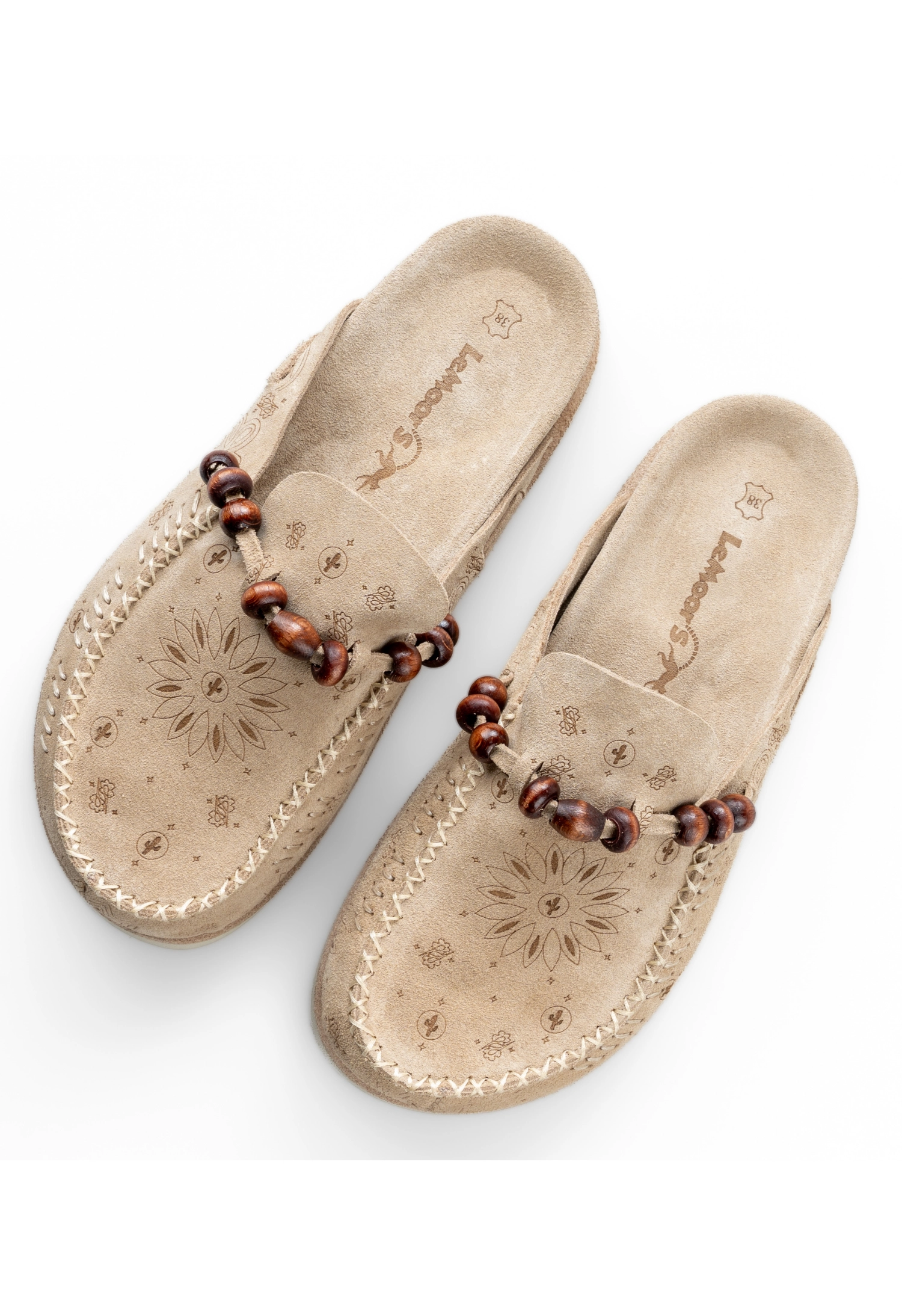 Lemoors- Rumi- Suede Leather- Extra Soft Insole- Beige