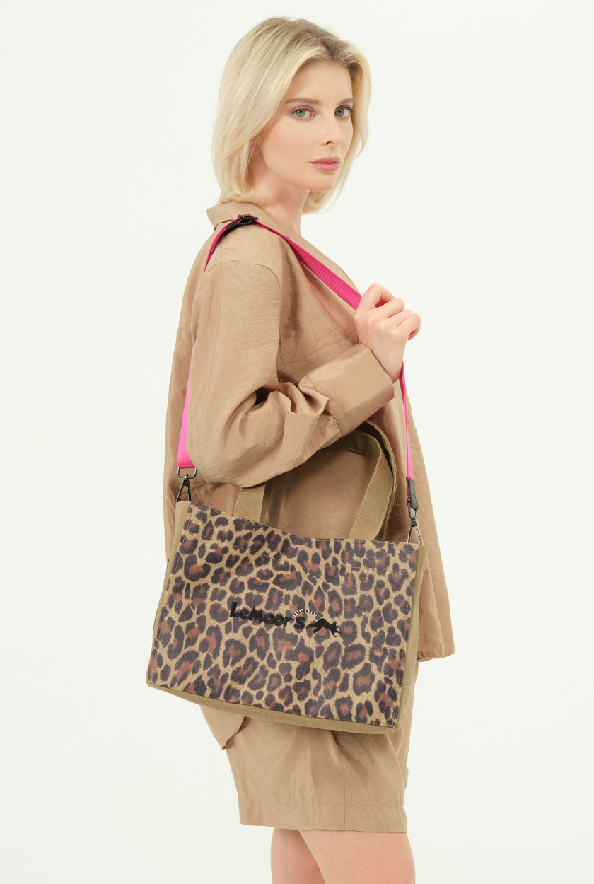 Lemoors Hibiscus- Mumlu Kanvas- Özel Tasarım Baskılı- Kadın Omuz Çantası