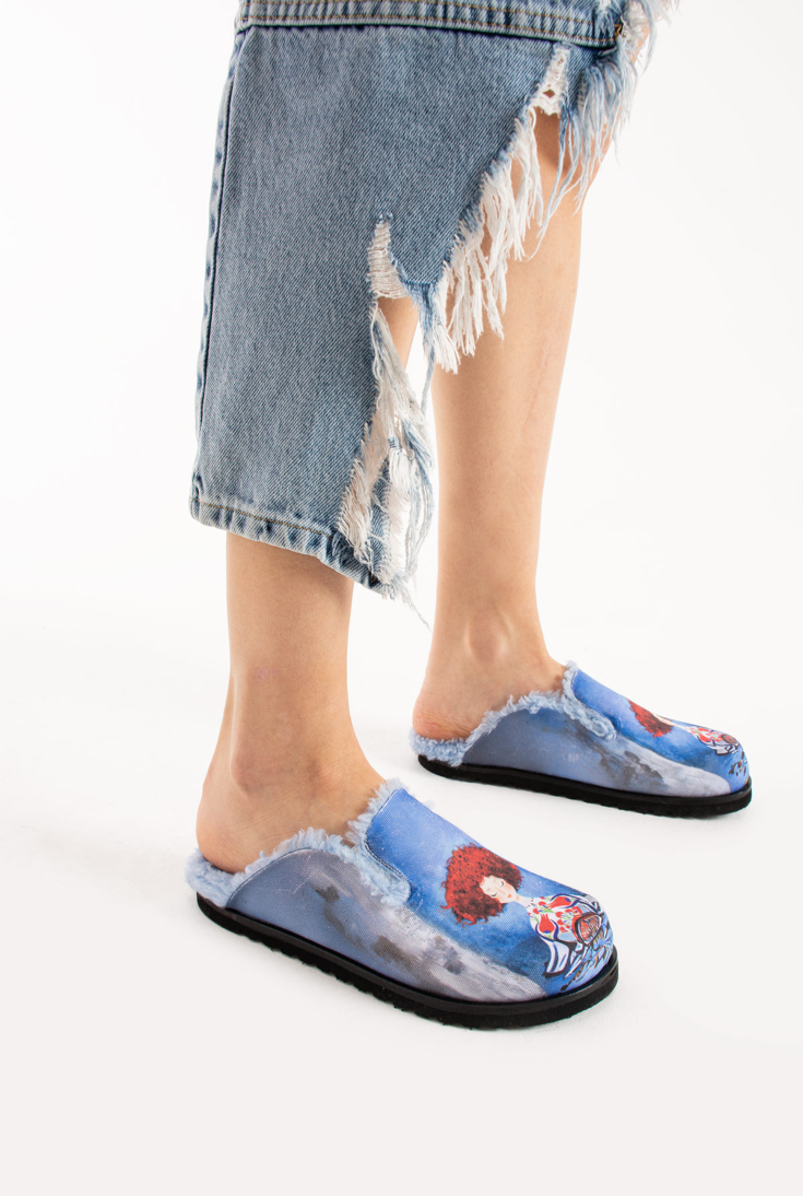 Lemoors Susana Özel Tasarım Koyun Tüylü Eva Terlik