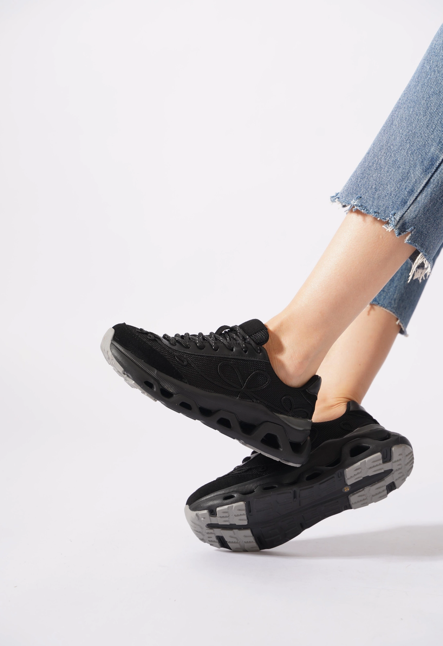 Lemoors Mia Fileli Yüzey Havalı Hafif Yumuşak Tabanlı Sneaker