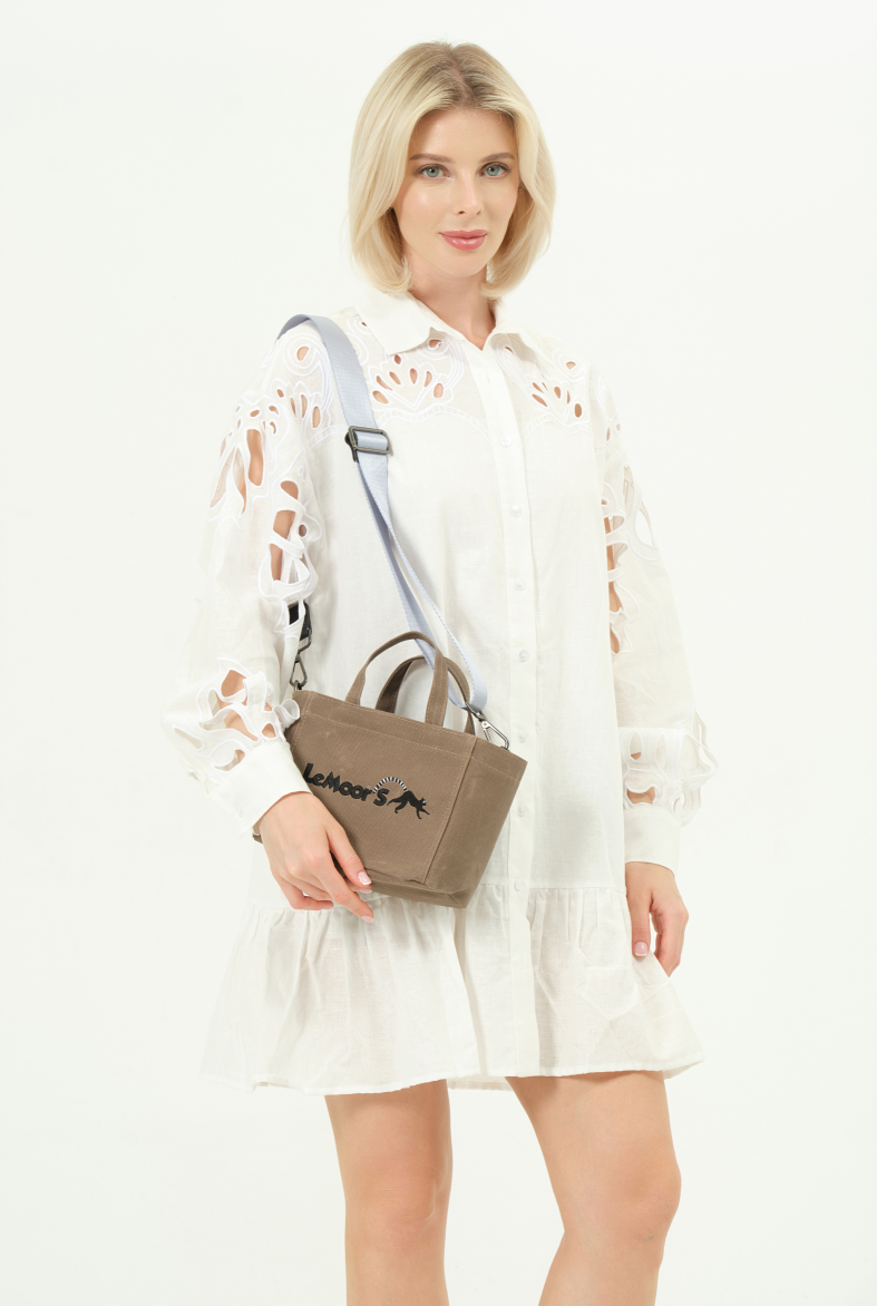 Lemoors Hibiscus- Mumlu Kanvas- Kadın El Çantası