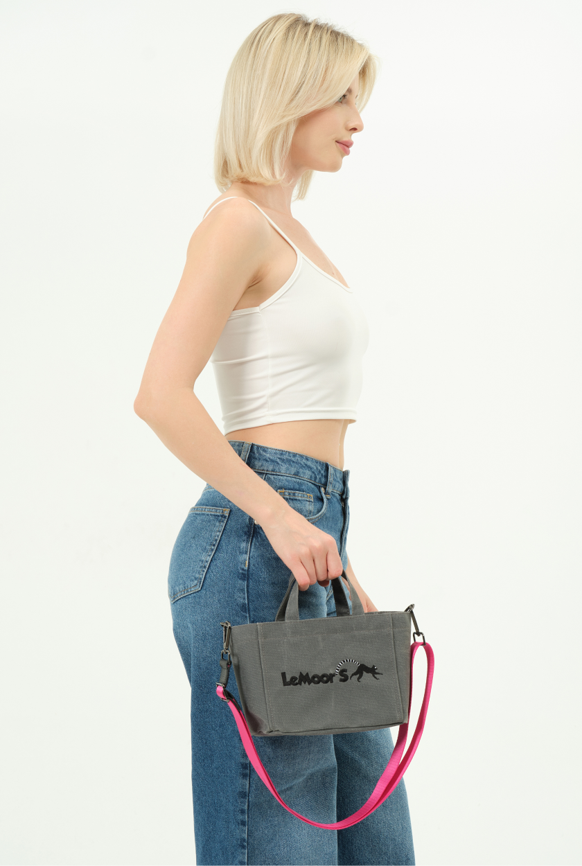 Lemoors Hibiscus- Mumlu Kanvas- Kadın El Çantası