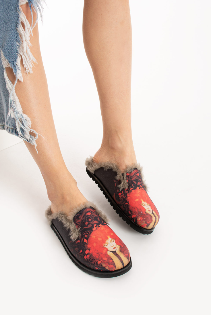 Lemoors Susana Özel Tasarım Koyun Tüylü Eva Terlik