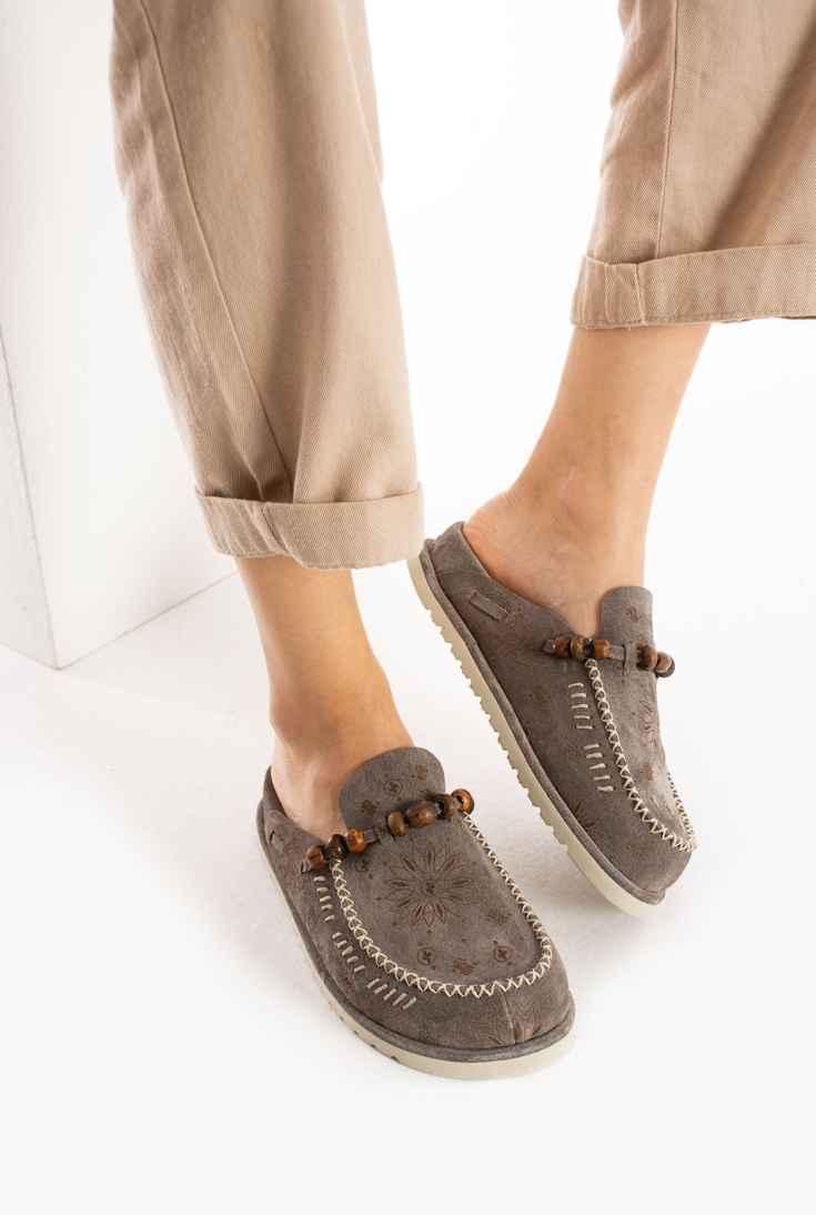 Lemoors- Rumi- Suede Leather- Extra Soft Insole- Mink