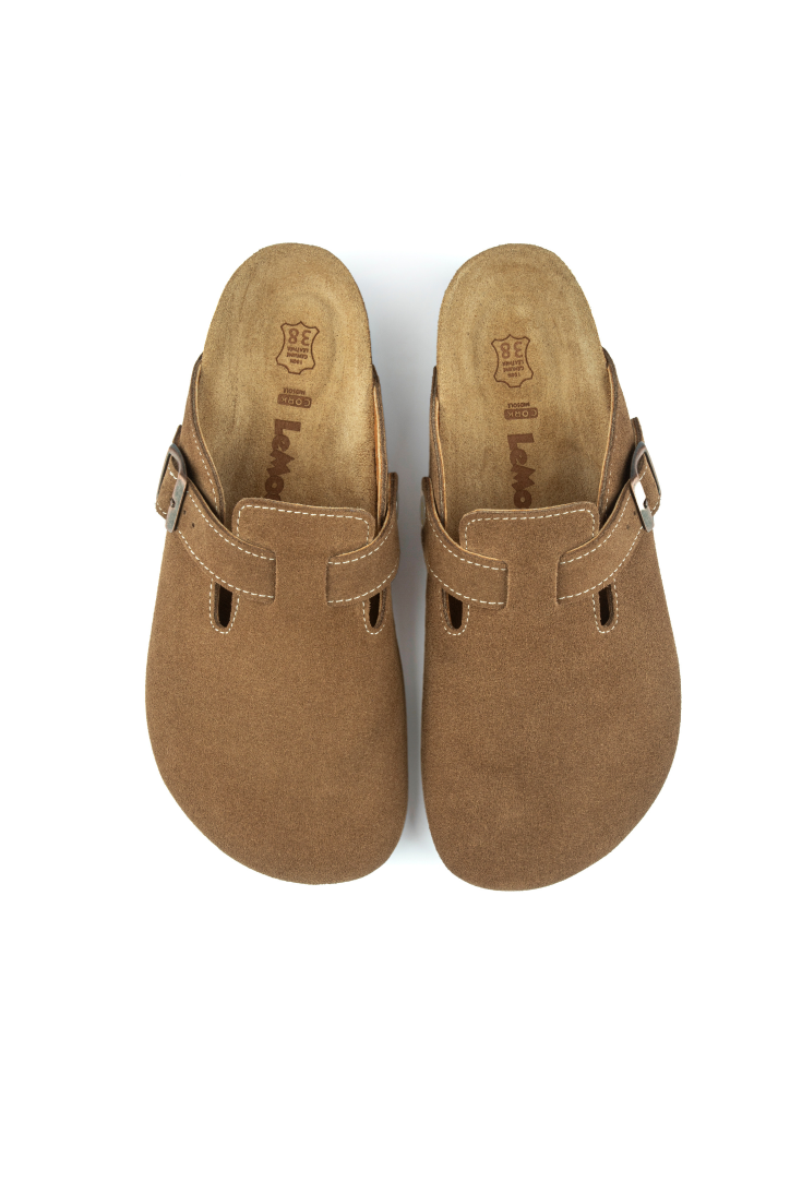 Susana- Natural Cork- Suede Leather- Brown