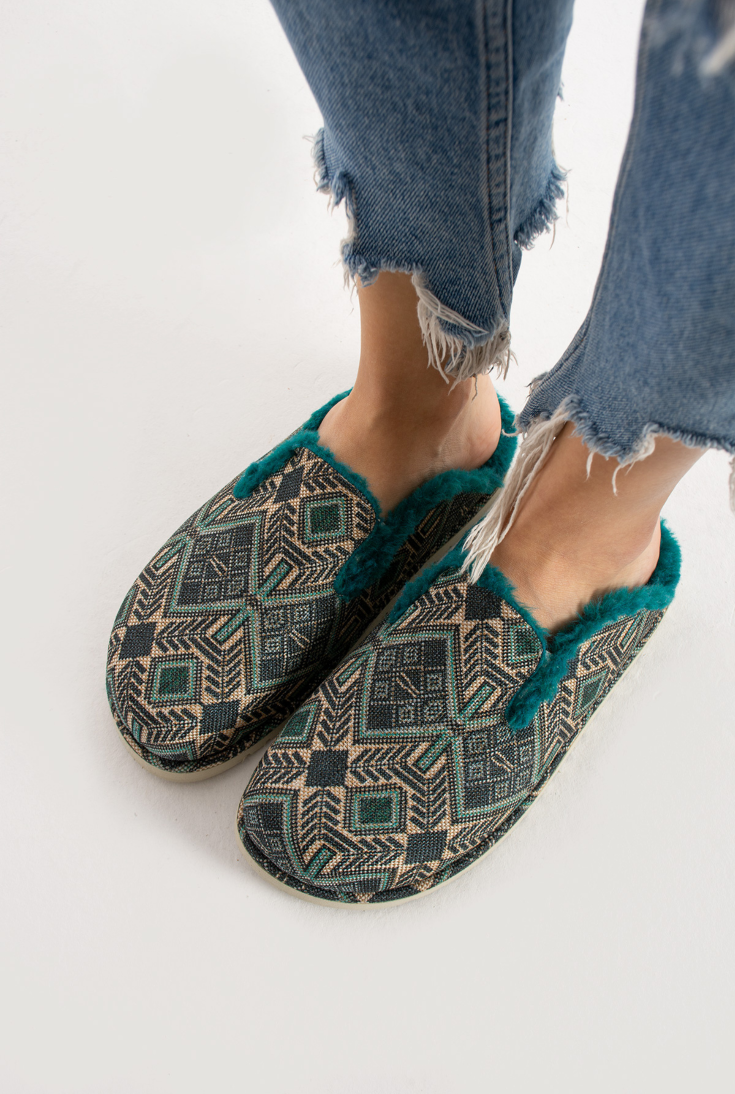 Lemoors Susana Özel Tasarım Koyun Tüylü Eva Terlik