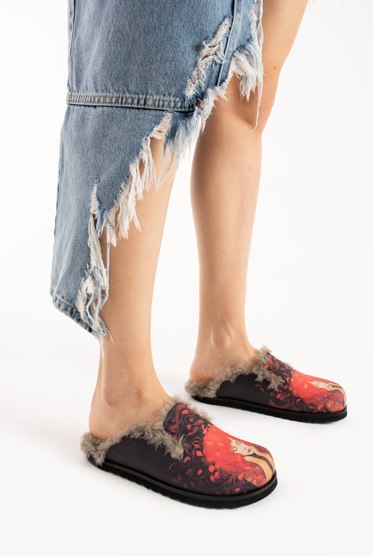 Lemoors Susana Özel Tasarım Koyun Tüylü Eva Terlik