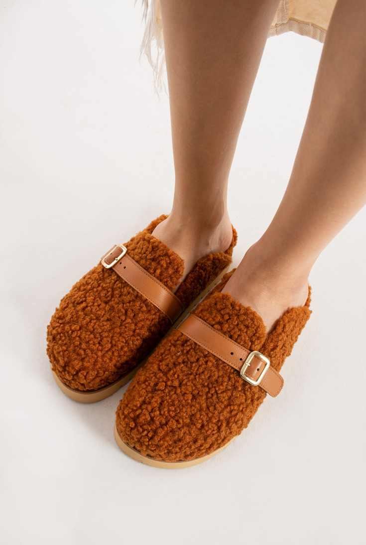 Lemoors Jennifer Koyun Tüylü Eva Terlik Tarçın Rengi