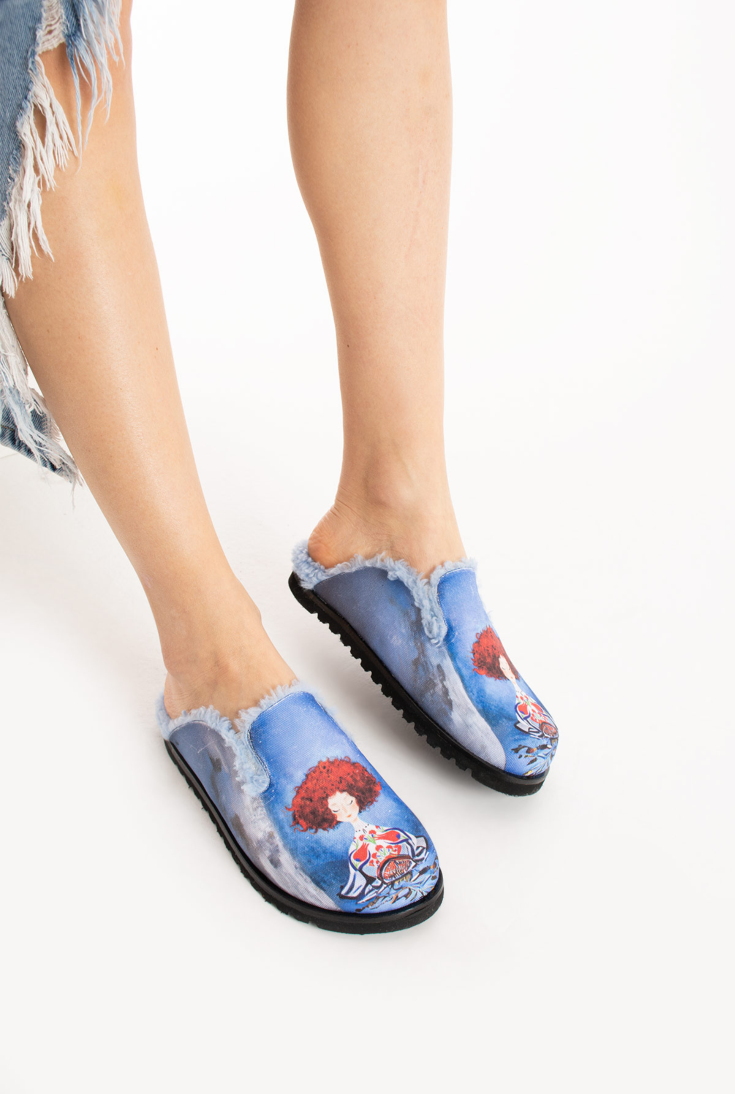 Lemoors Susana Özel Tasarım Koyun Tüylü Eva Terlik