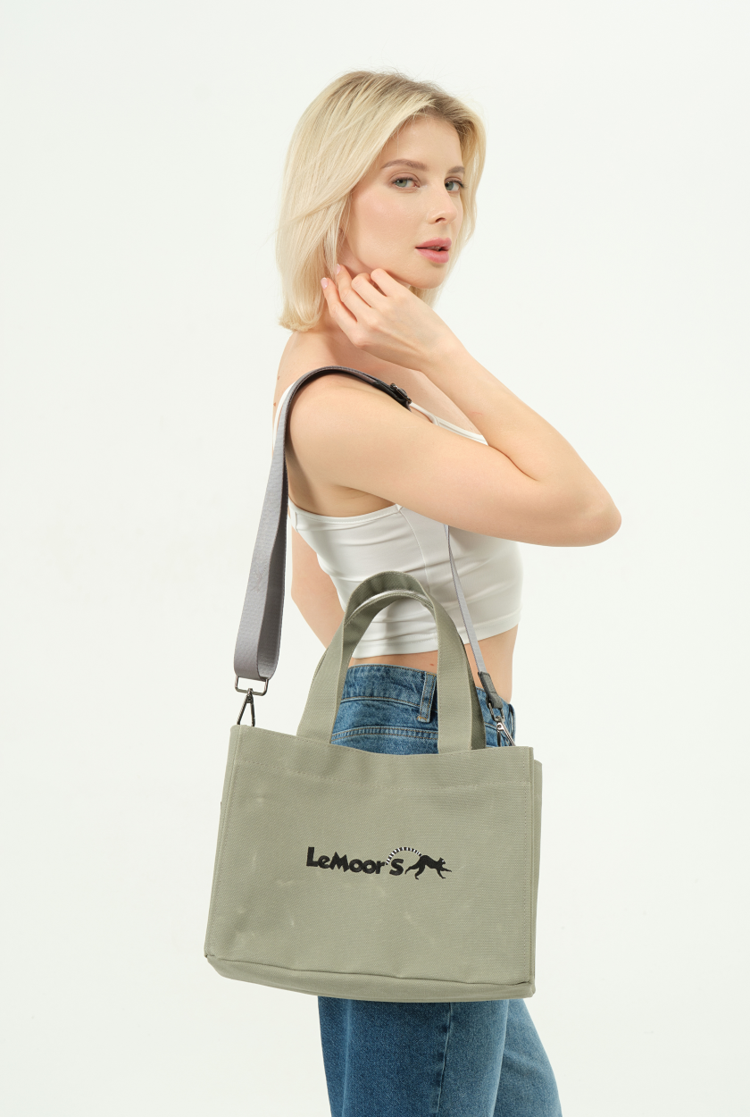 Lemoors Hibiscus- Mumlu Kanvas- Kadın Omuz Çantası