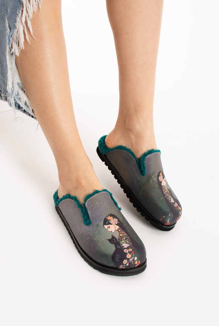 Lemoors Susana Özel Tasarım Koyun Tüylü Eva Terlik