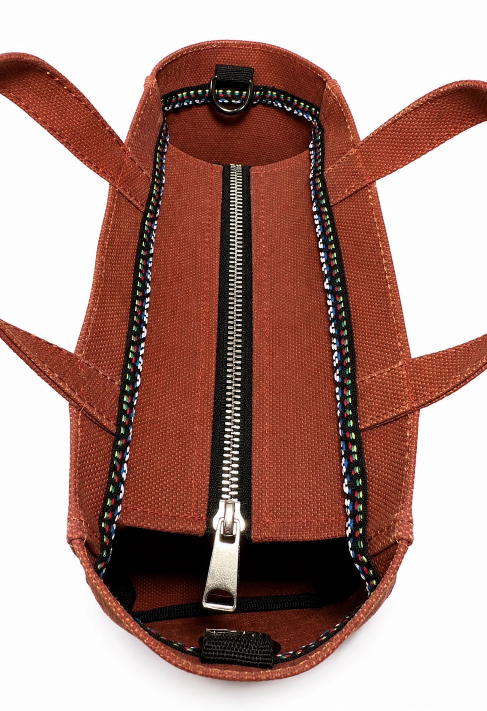 Tiny Hibiscus Kiremit Rengi Mumlu Kanvas Tote Bag