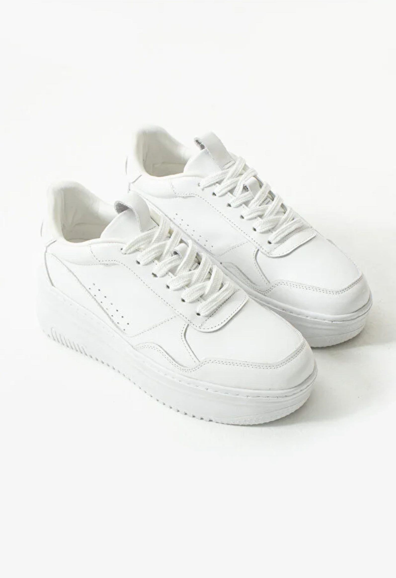 Lemoors Emma Hakiki deri Beyaz Kadın Sneaker