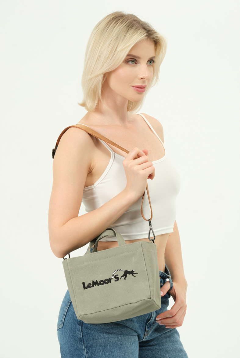 Lemoors Hibiscus- Mumlu Kanvas- Kadın El Çantası