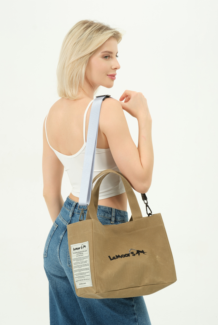 Lemoors Hibiscus- Mumlu Kanvas- Kadın Omuz Çantası