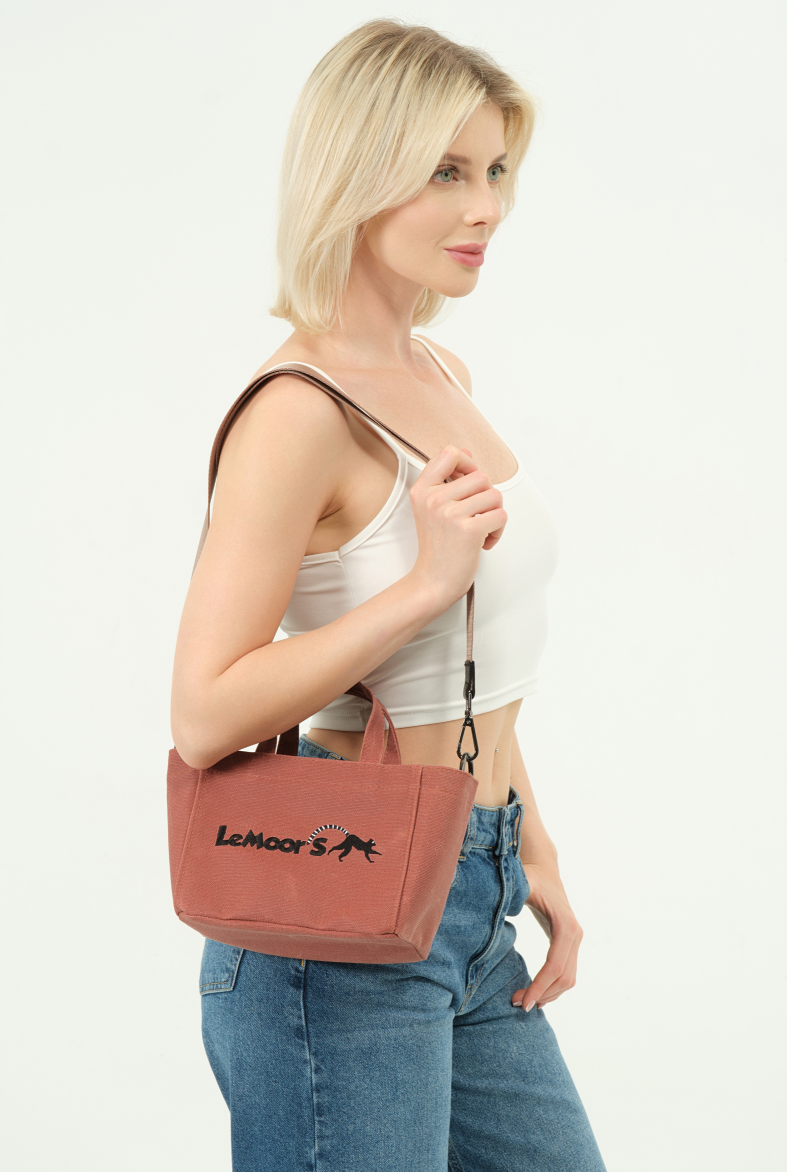 Lemoors Hibiscus- Mumlu Kanvas- Kadın El Çantası