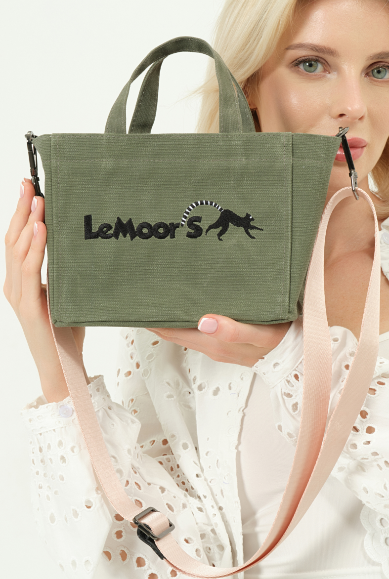 Lemoors Hibiscus- Mumlu Kanvas- Kadın El Çantası