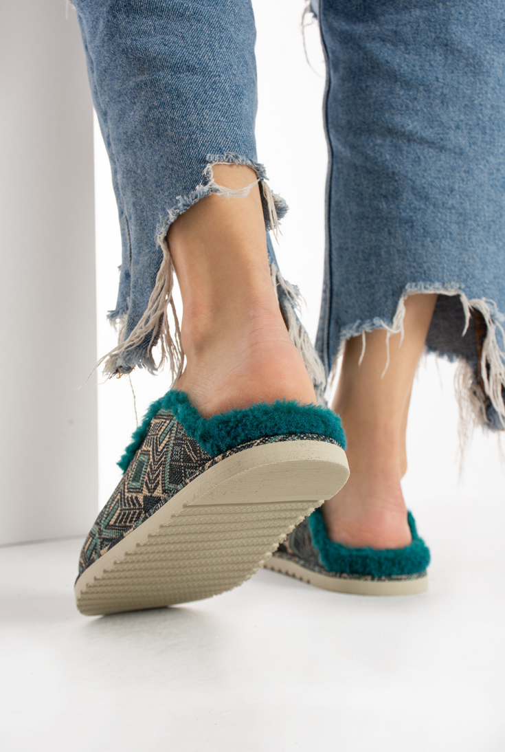 Lemoors Susana Özel Tasarım Koyun Tüylü Eva Terlik