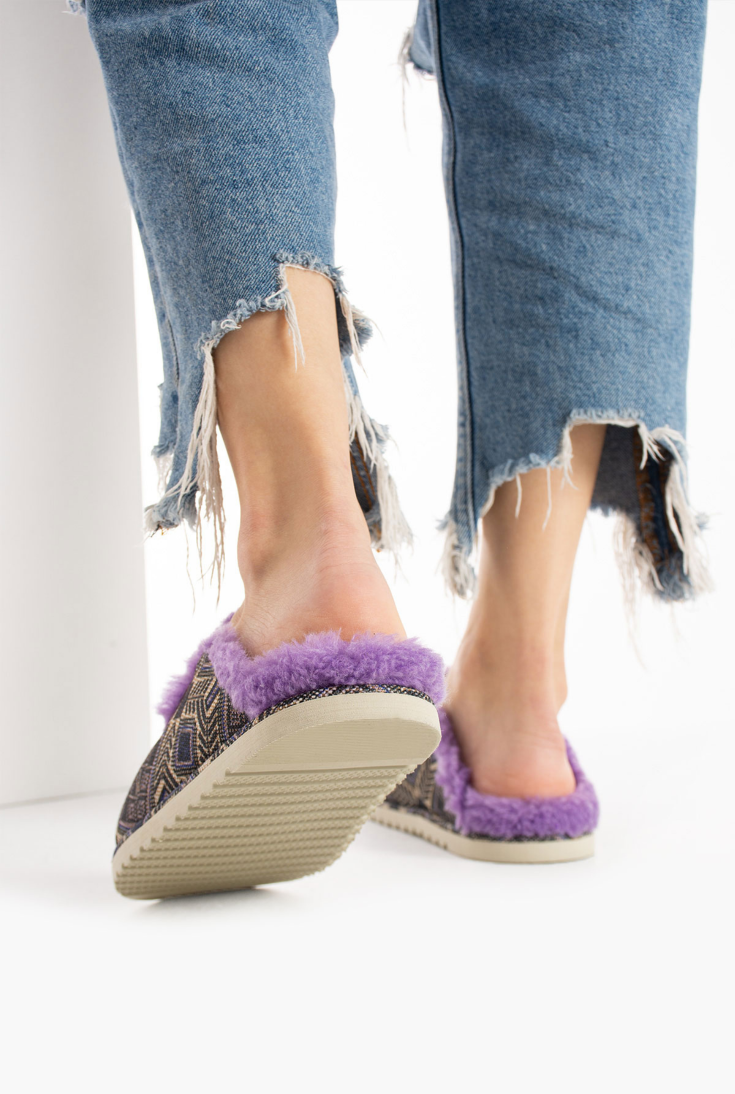 Lemoors Susana Özel Tasarım Koyun Tüylü Eva Terlik