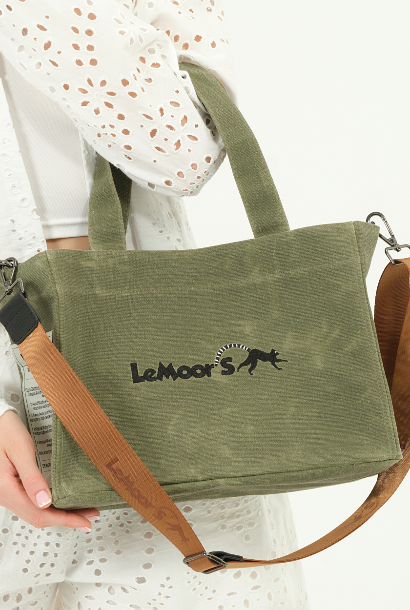 Lemoors Hibiscus- Mumlu Kanvas- Kadın Omuz Çantası