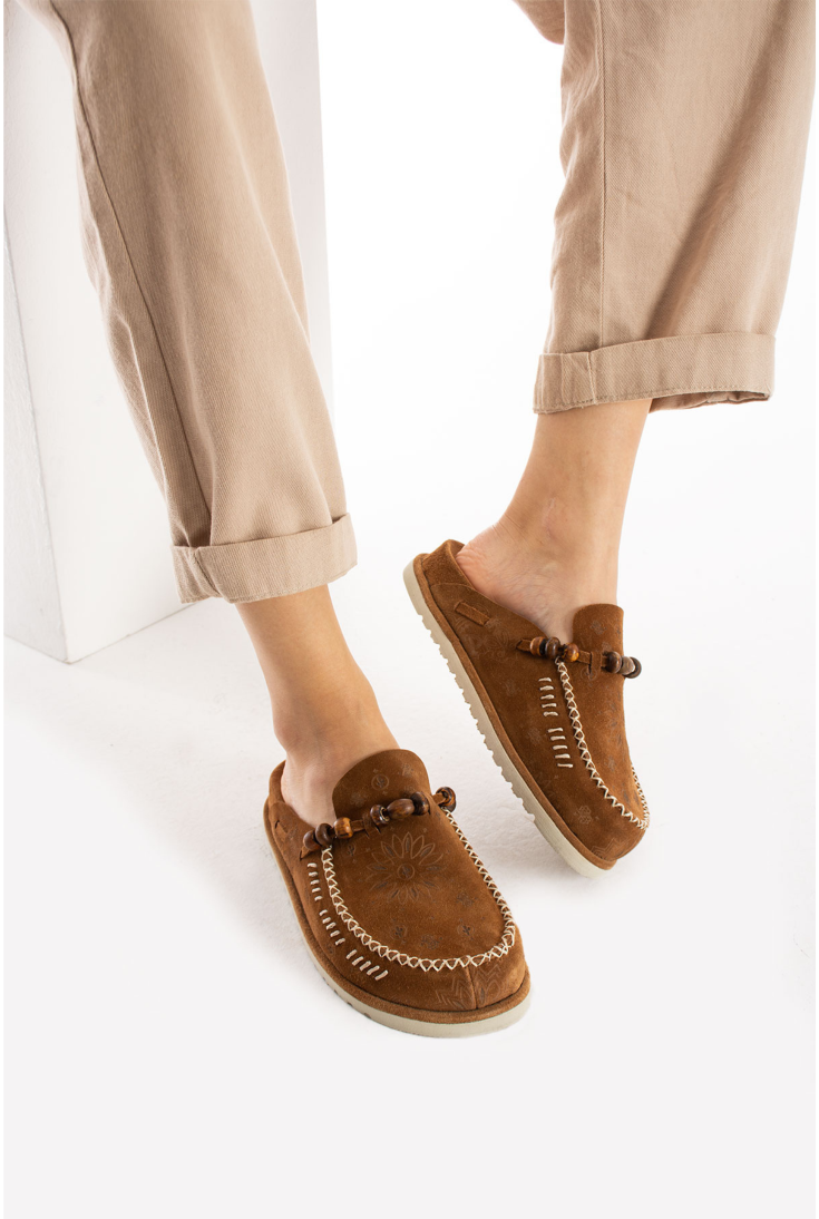 Lemoors- Rumi- Suede Leather- Extra Soft Insole- Cinnamon Powder