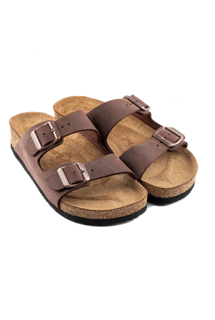 Maria-Natural Cork- Oiled Leather- Habana