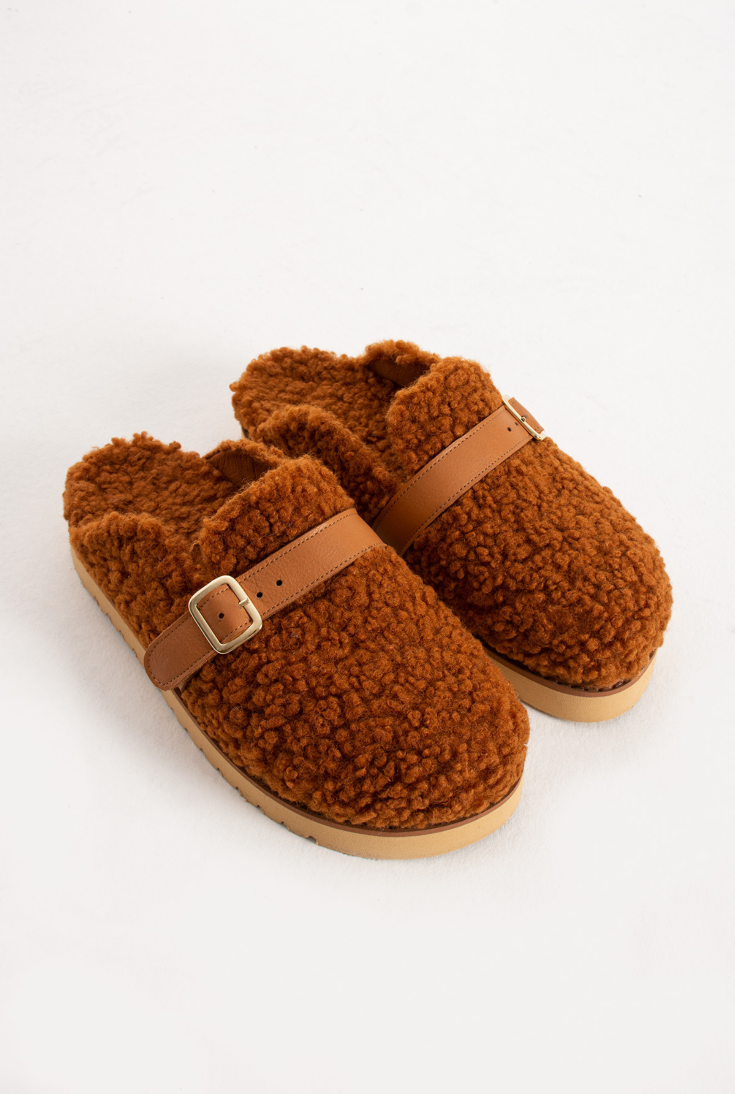 Lemoors Jennifer Koyun Tüylü Eva Terlik Tarçın Rengi