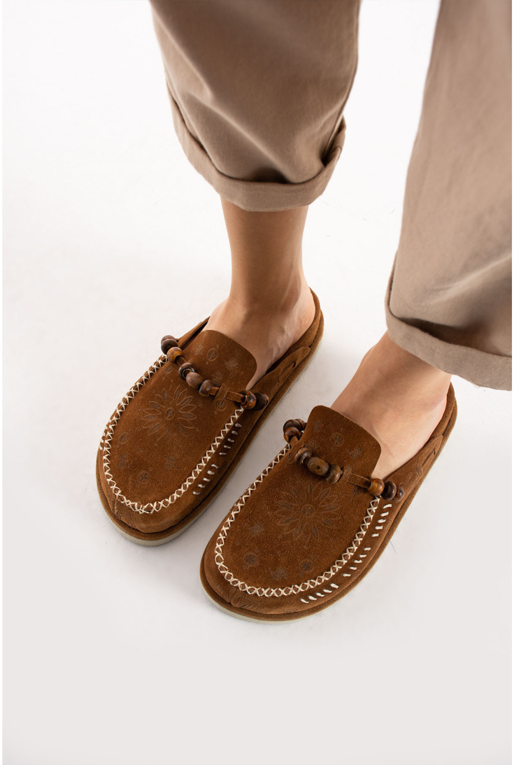 Lemoors- Rumi- Suede Leather- Extra Soft Insole- Cinnamon Powder